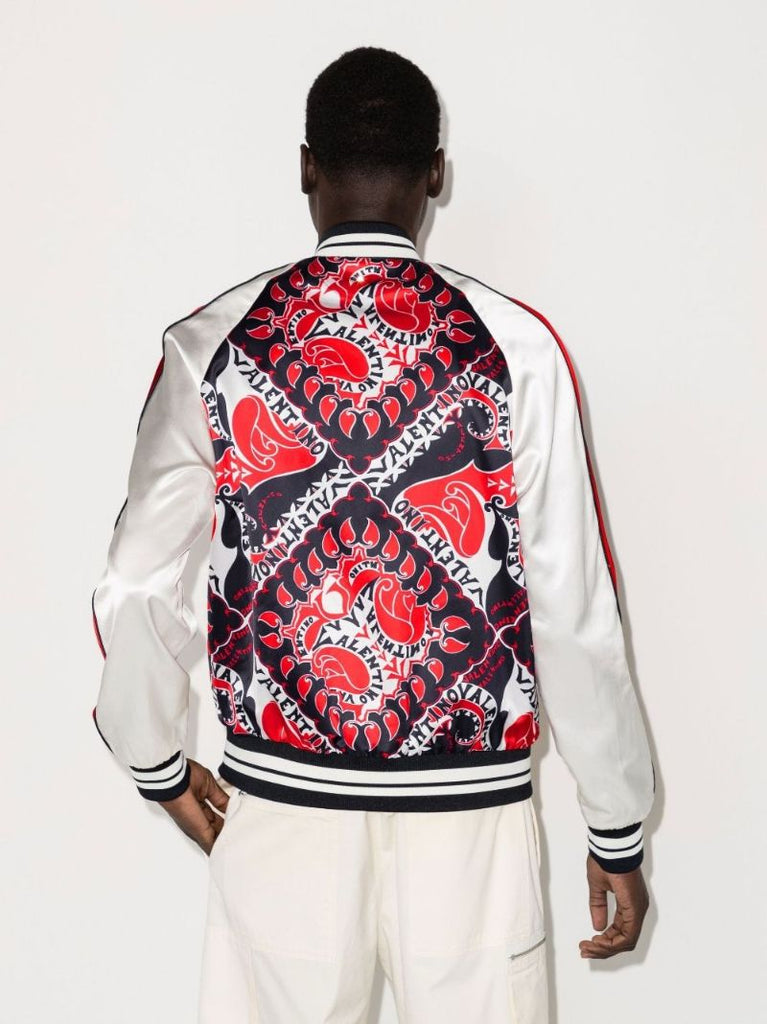 Multicolour Archive Manifesto Bandana Bomber Jacket