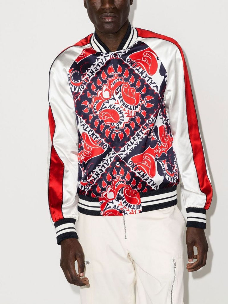 Multicolour Archive Manifesto Bandana Bomber Jacket