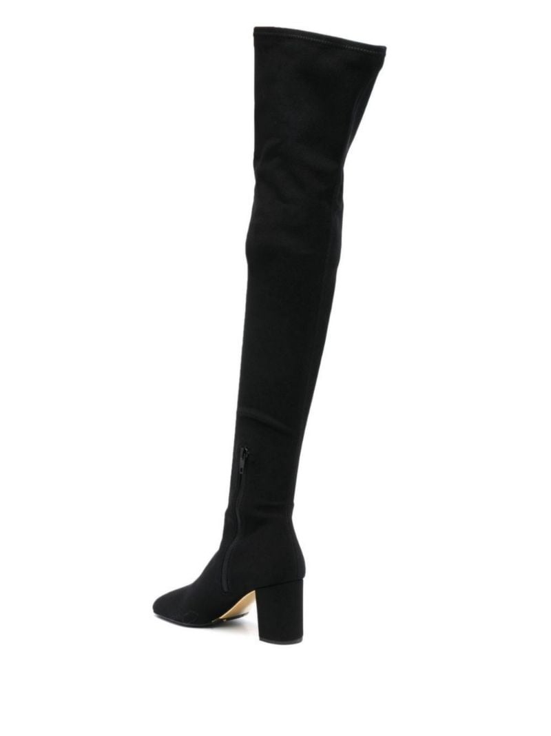 Black Suede Knee-high Boots