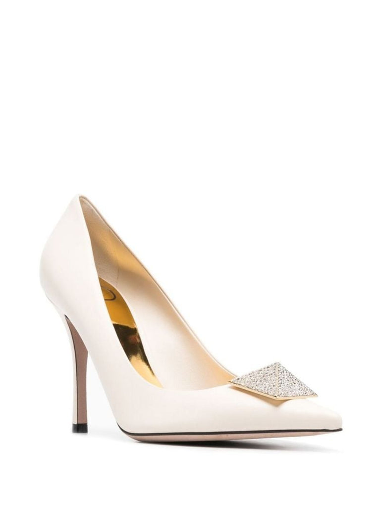 Neutral One Stud 100 Satin Pumps