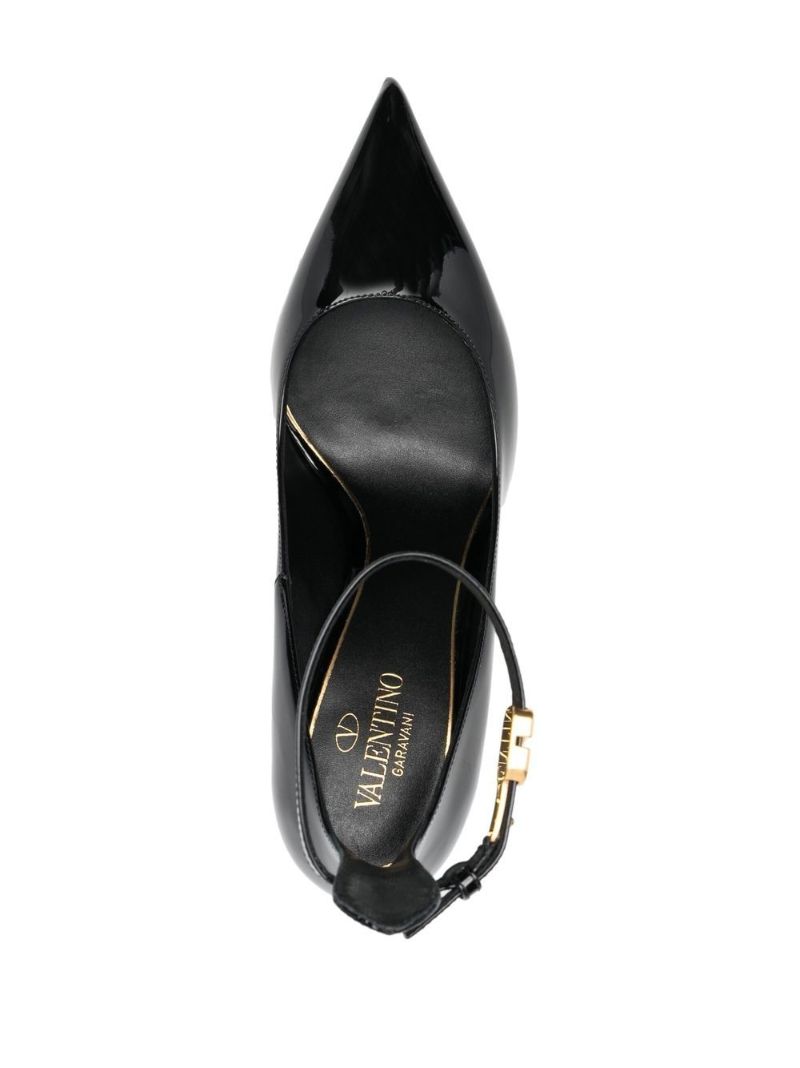 Black Tan-go 100 Patent Leather Pumps