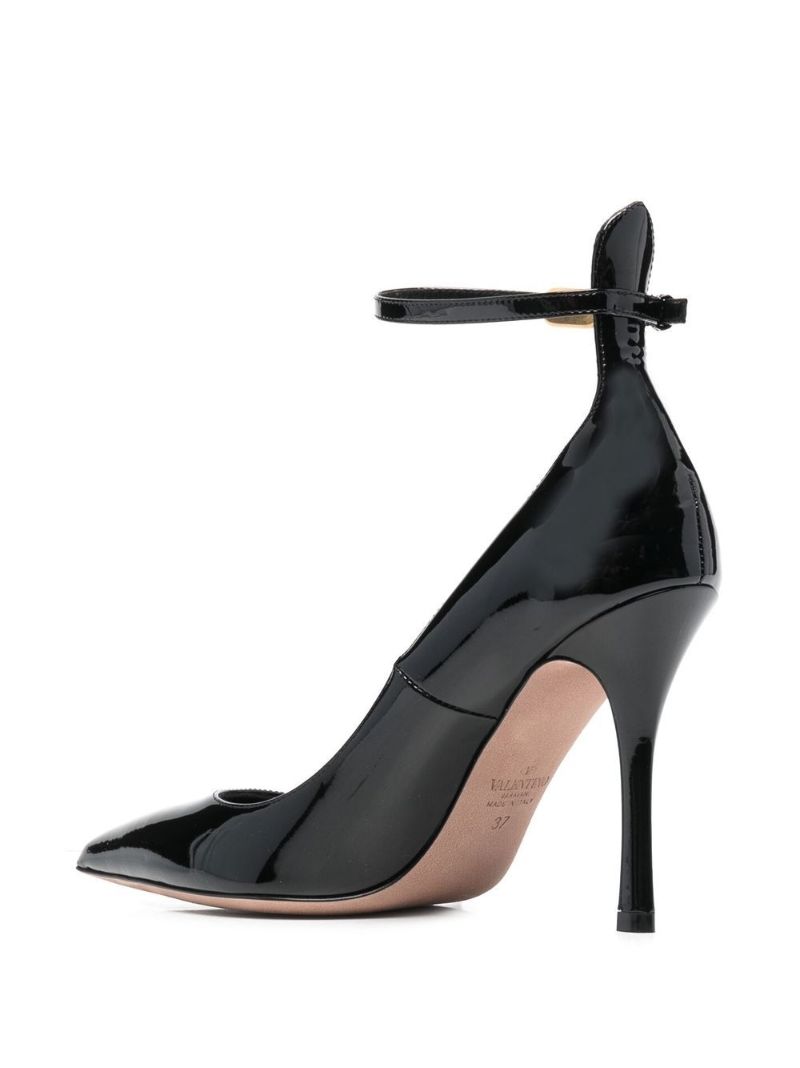 Black Tan-go 100 Patent Leather Pumps