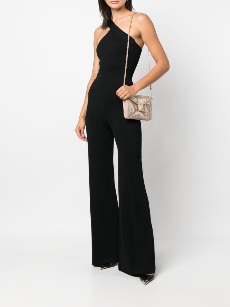 Gold-tone One Stud Leather Cross Body Bag