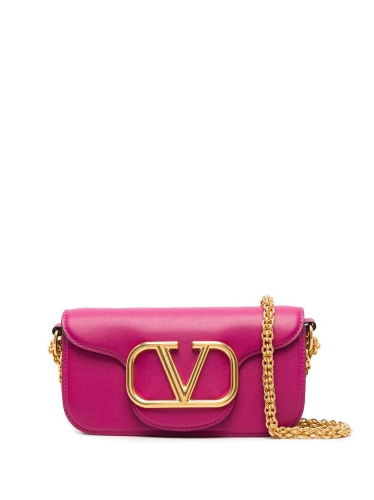 Pink LocÃ_x0083_Â² Small Leather Shoulder Bag
