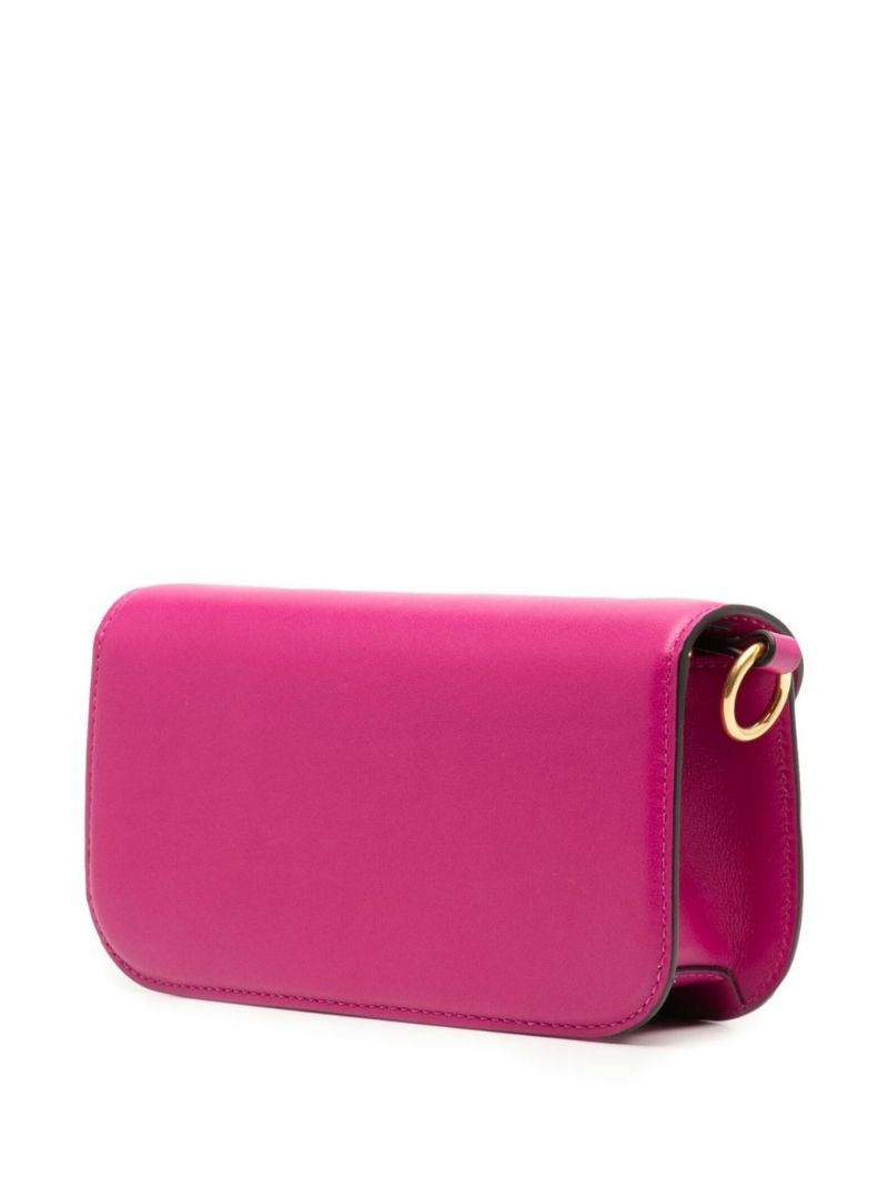 Pink LocÃ_x0083_Â² Small Leather Shoulder Bag