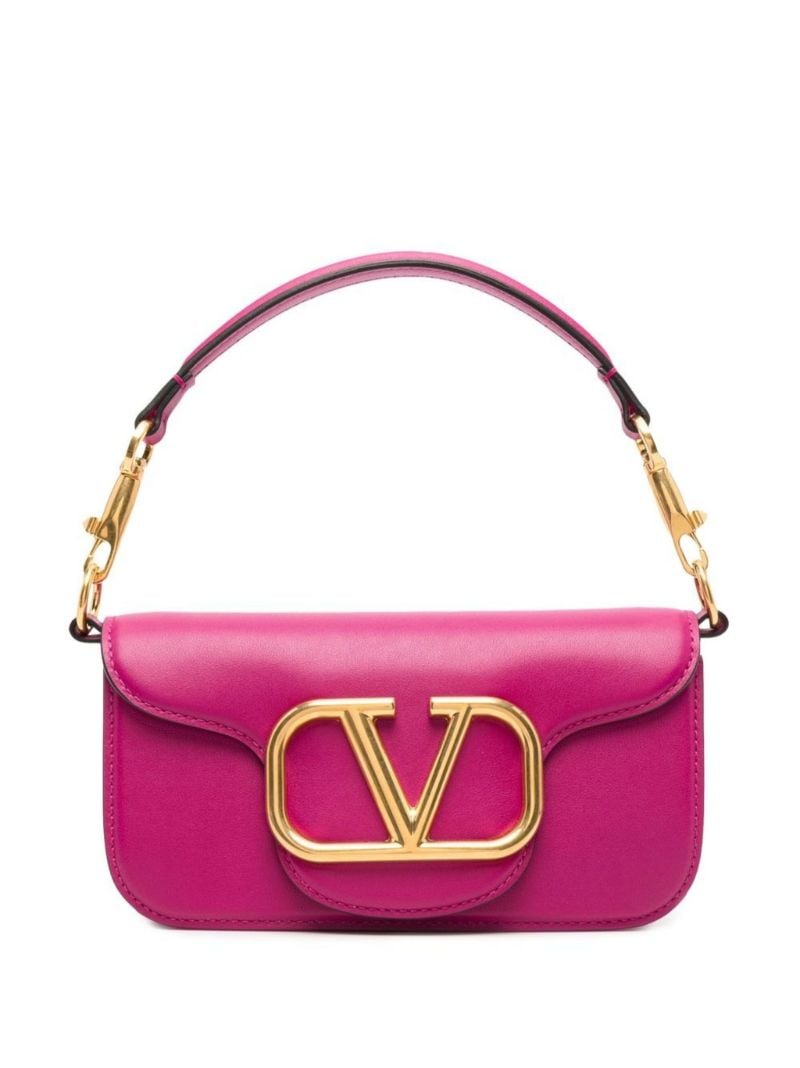 Pink LocÃ_x0083_Â² Small Leather Shoulder Bag