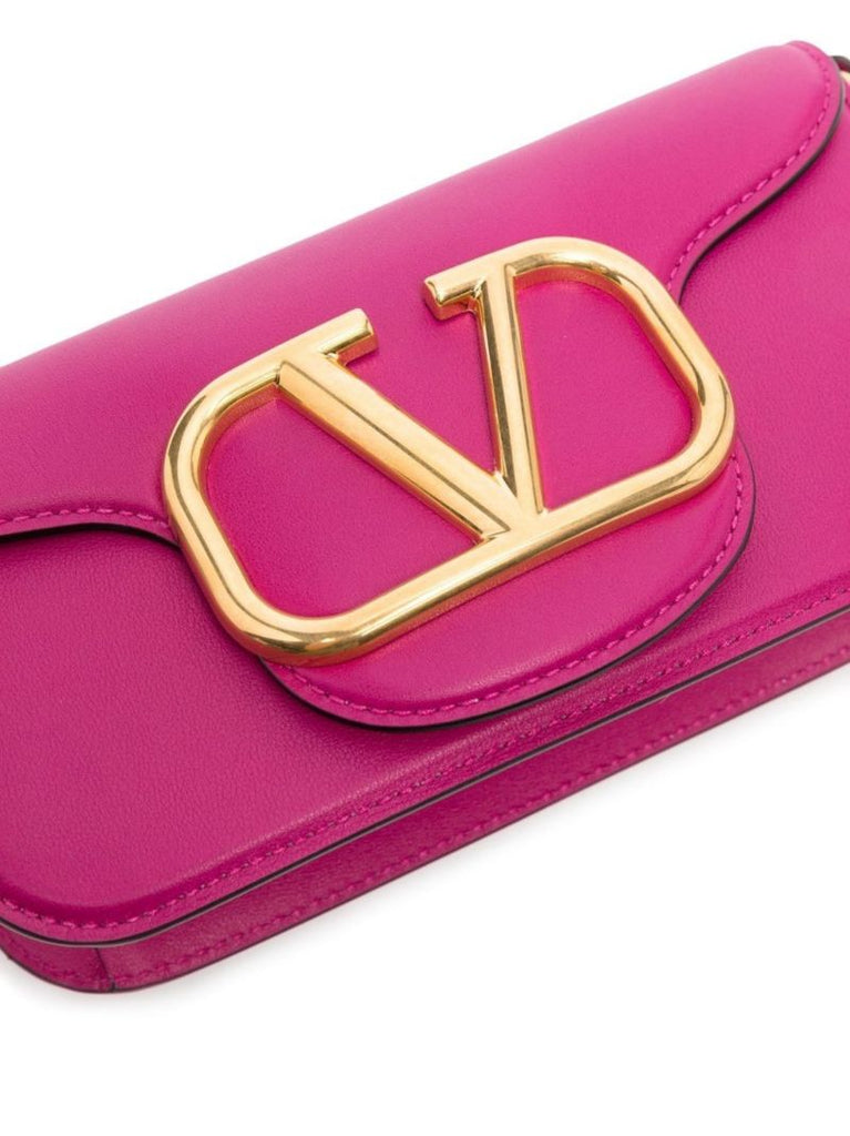 Pink LocÃ_x0083_Â² Small Leather Shoulder Bag