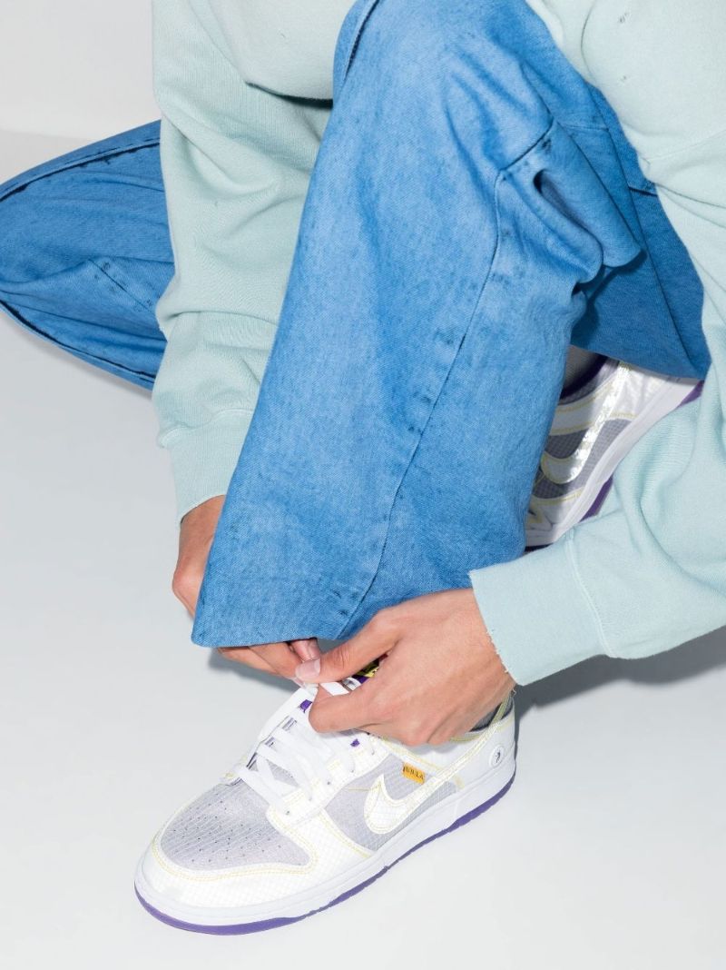 X Union La Purple Dunk Low Sneakers