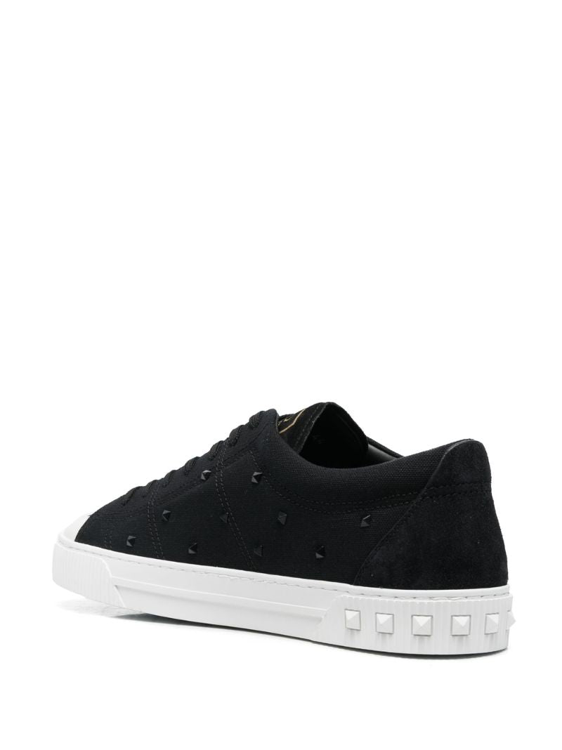 Black Rockstud Embellished Sneakers