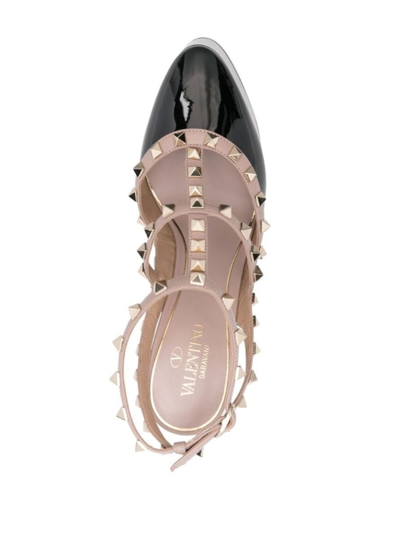 Black Rockstud 155 Platform Pumps