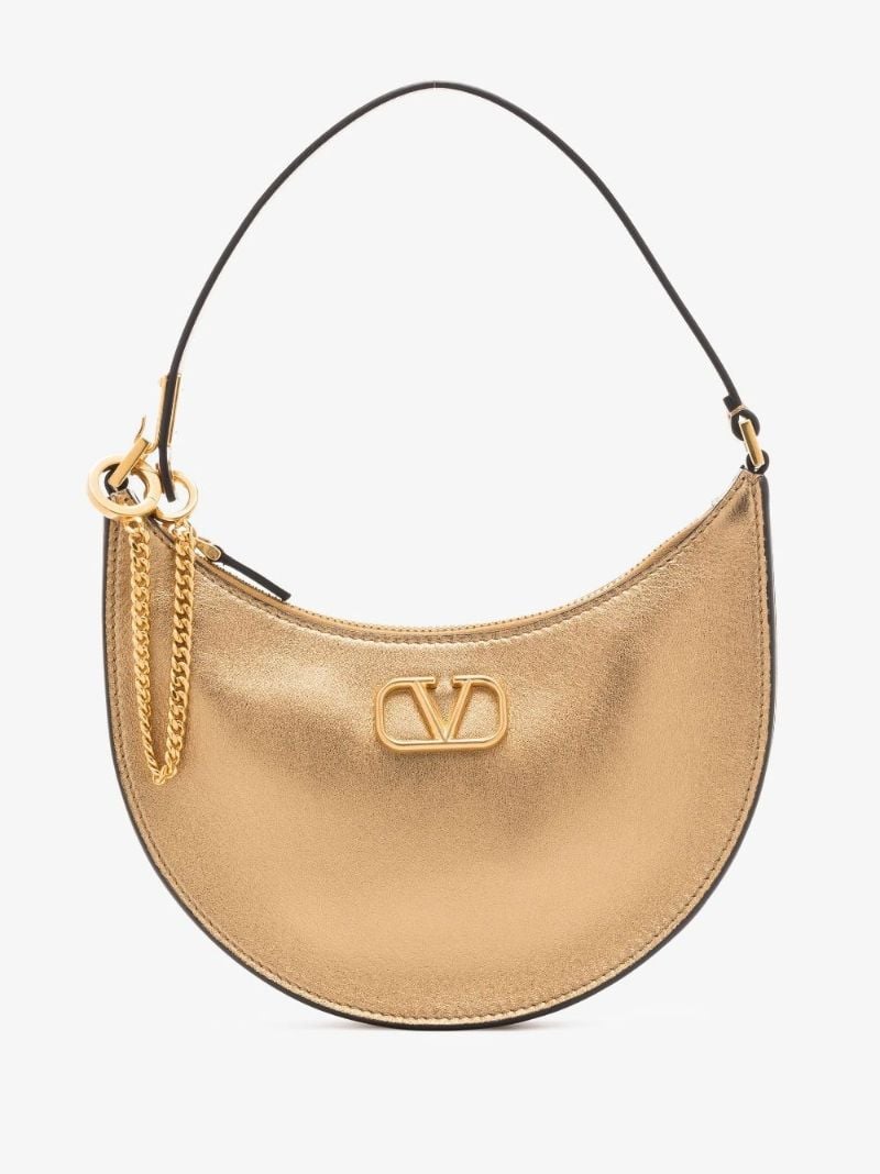 Gold Vlogo Metallic Mini Bag
