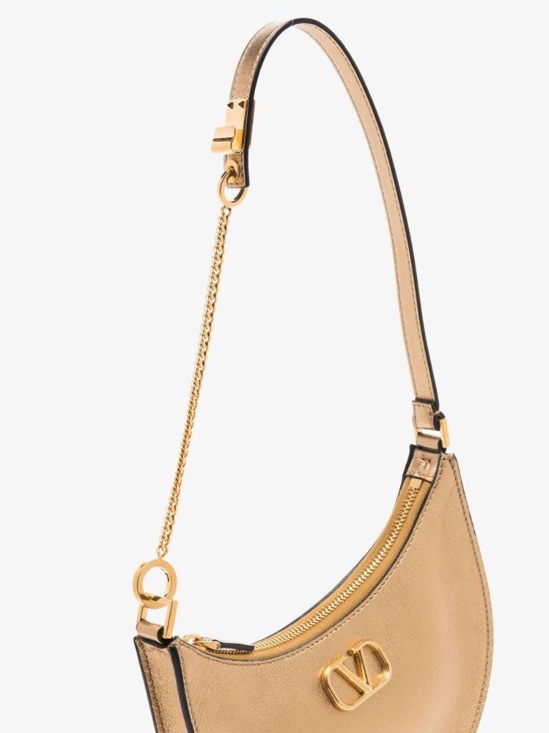 Gold Vlogo Metallic Mini Bag
