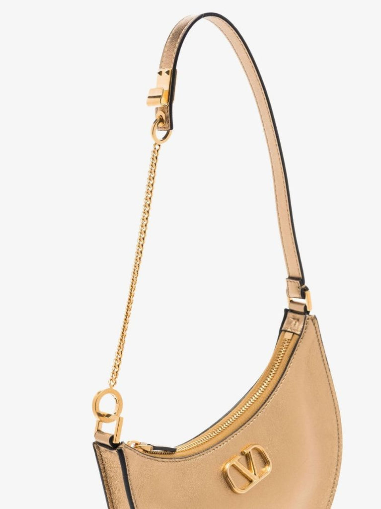 Gold Vlogo Metallic Mini Bag