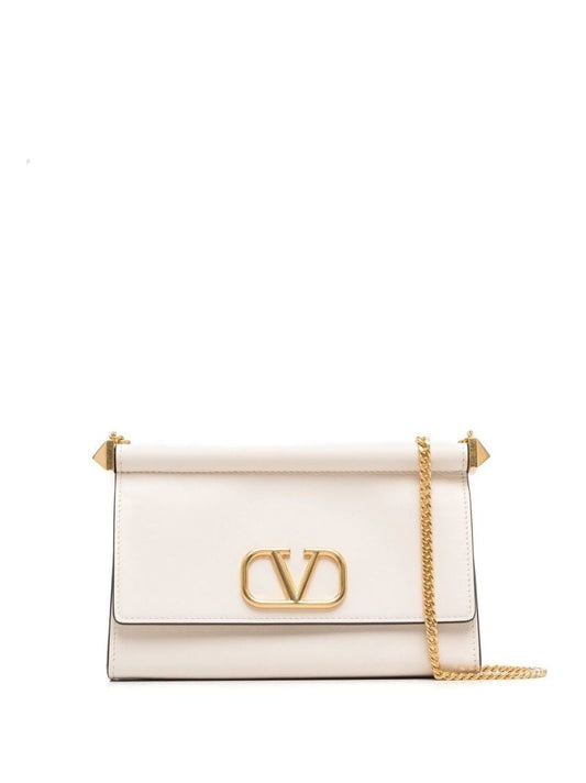 Neutral Vlogo Leather Cross Body Bag