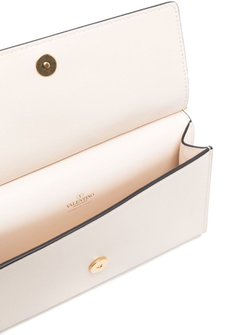 Neutral Vlogo Leather Cross Body Bag