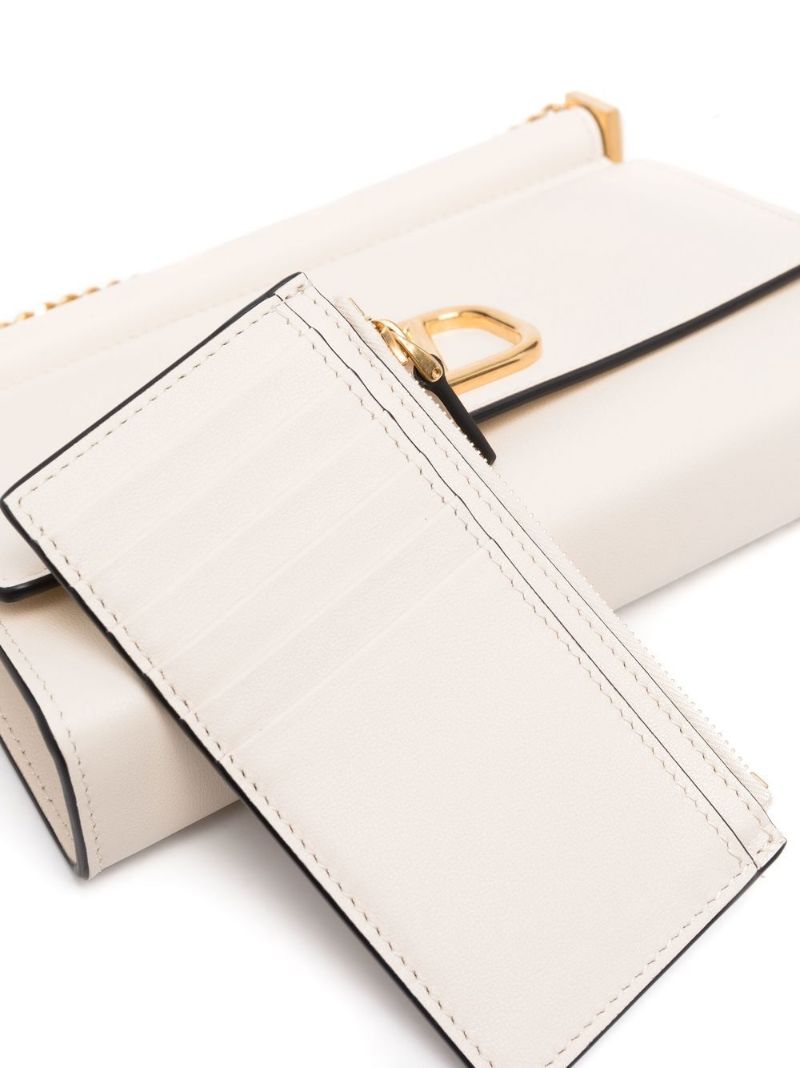 Neutral Vlogo Leather Cross Body Bag