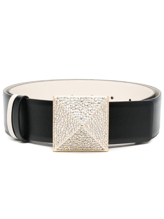 Black One Stud Reversible Belt