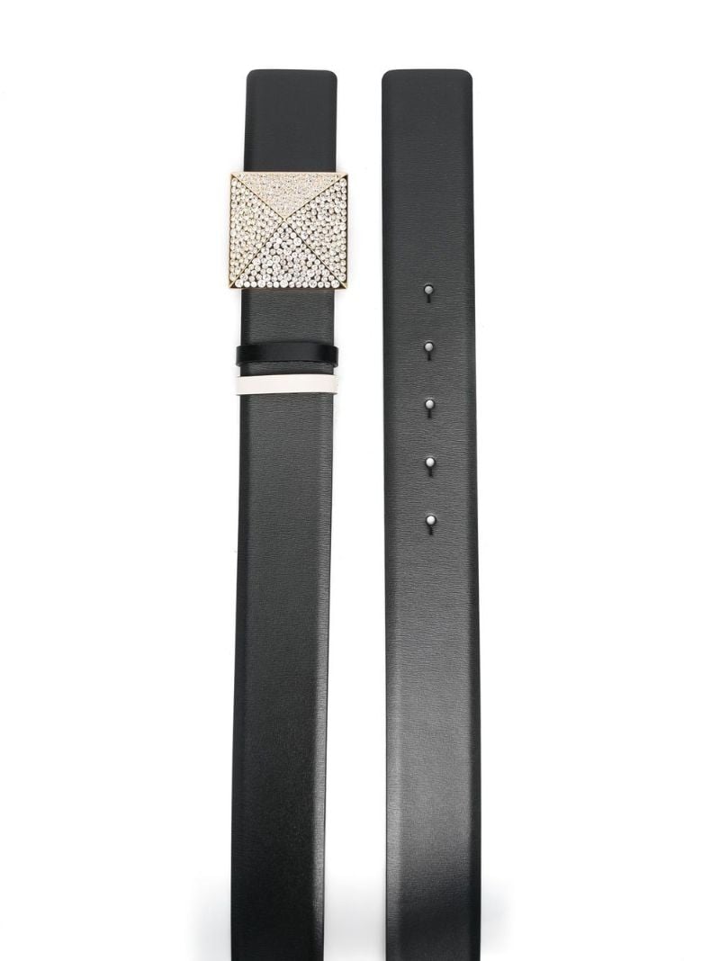 Black One Stud Reversible Belt