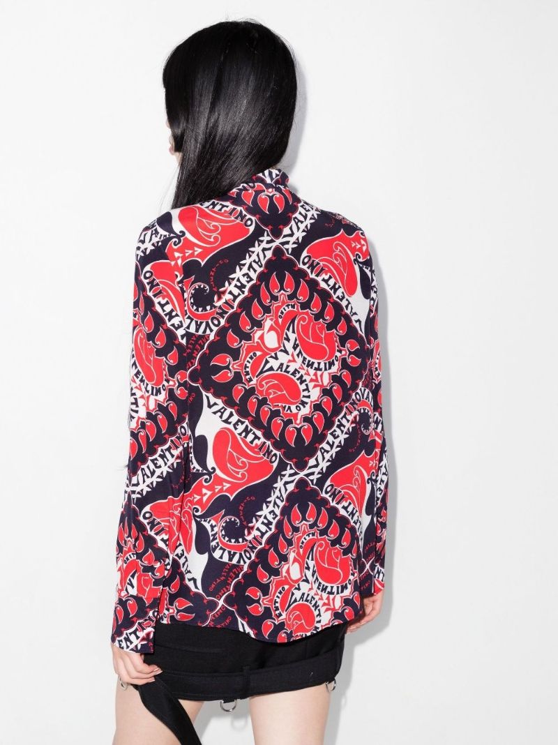 Red Manifesto Silk Blouse