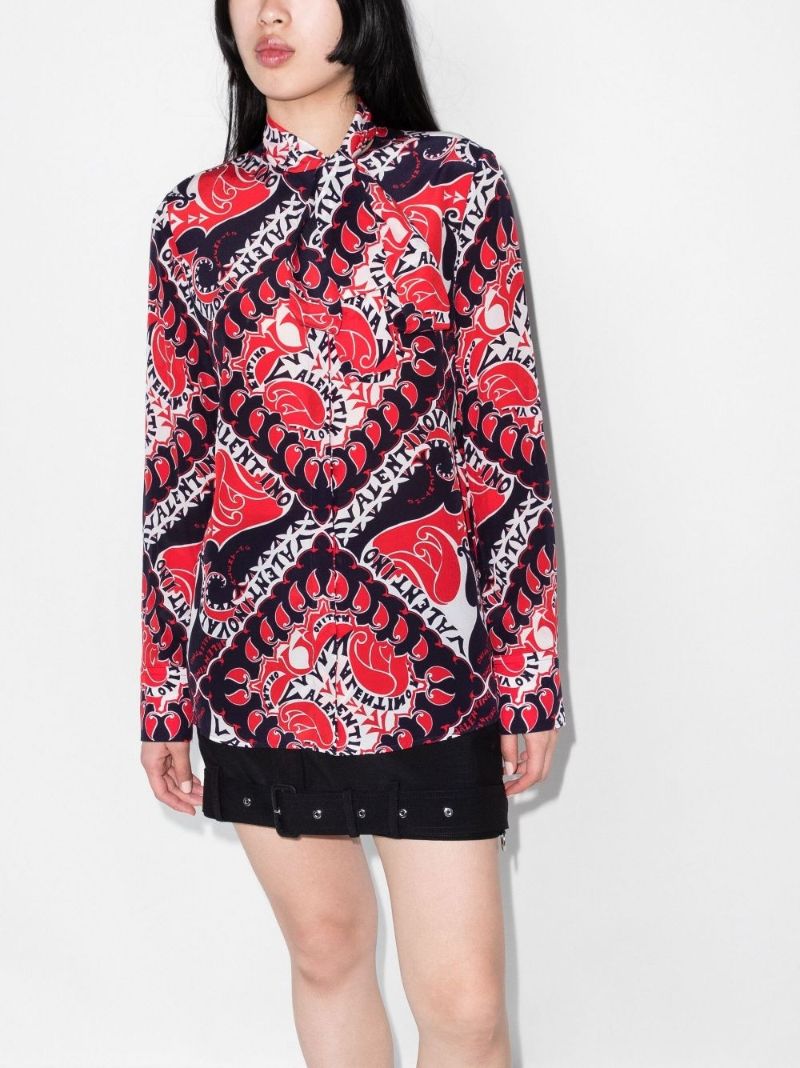 Red Manifesto Silk Blouse