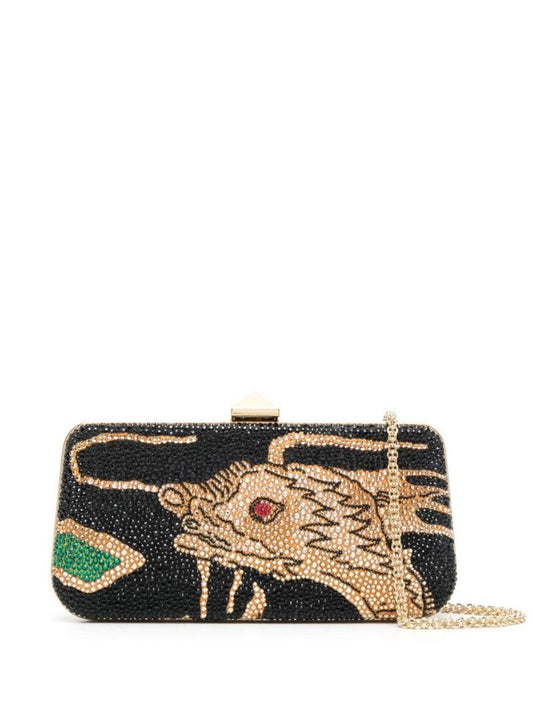 Black Drago Re-edition Embellished Clutch Bag