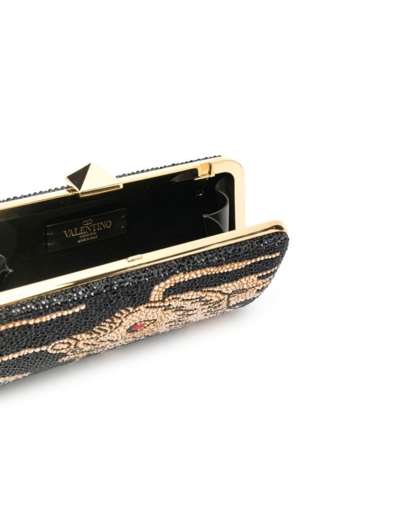 Black Drago Re-edition Embellished Clutch Bag