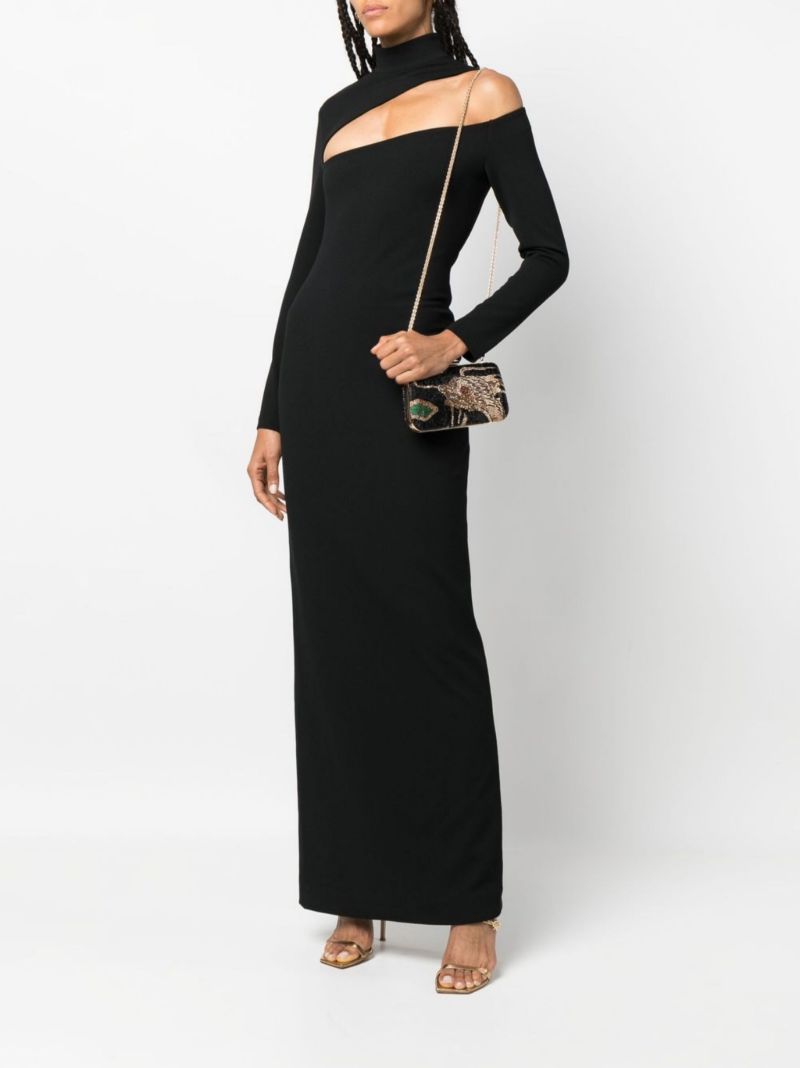 Black Drago Re-edition Embellished Clutch Bag