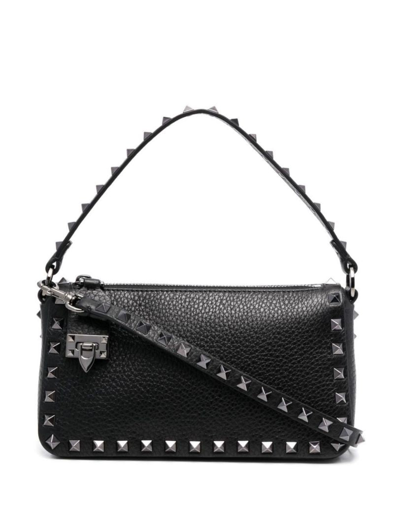 Val Rockstud Sml Lthr Shldr Bag