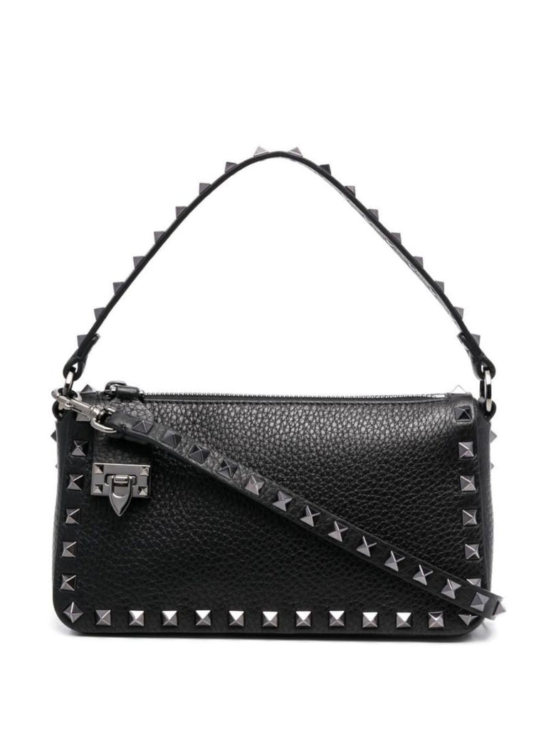 Val Rockstud Sml Lthr Shldr Bag