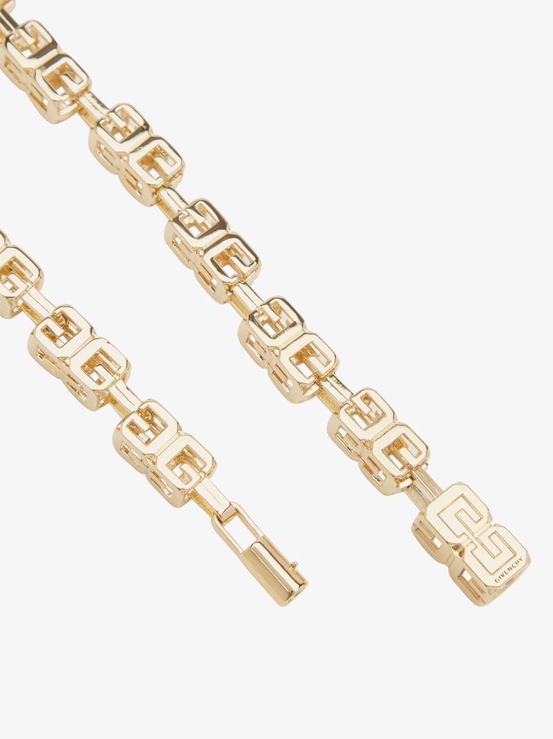 Gold Tone G Cube Necklace