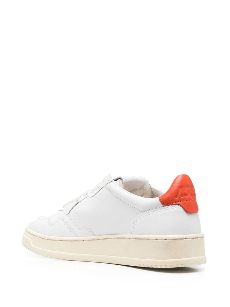 White Medalist Low Top Sneakers