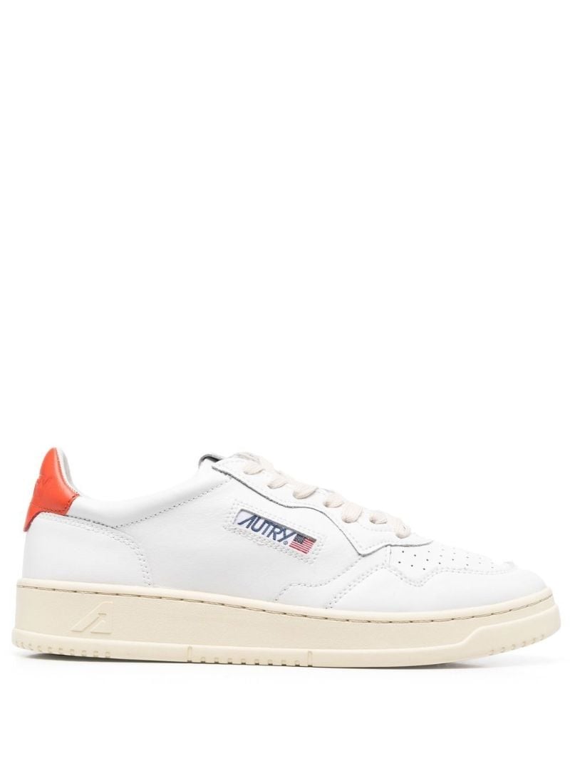White Medalist Low Top Sneakers