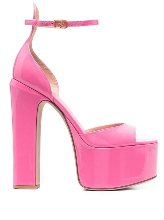 Pink Tan-go 160 Platform Leather Sandals