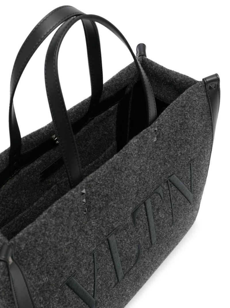 Grey Vltn Logo Tote Bag