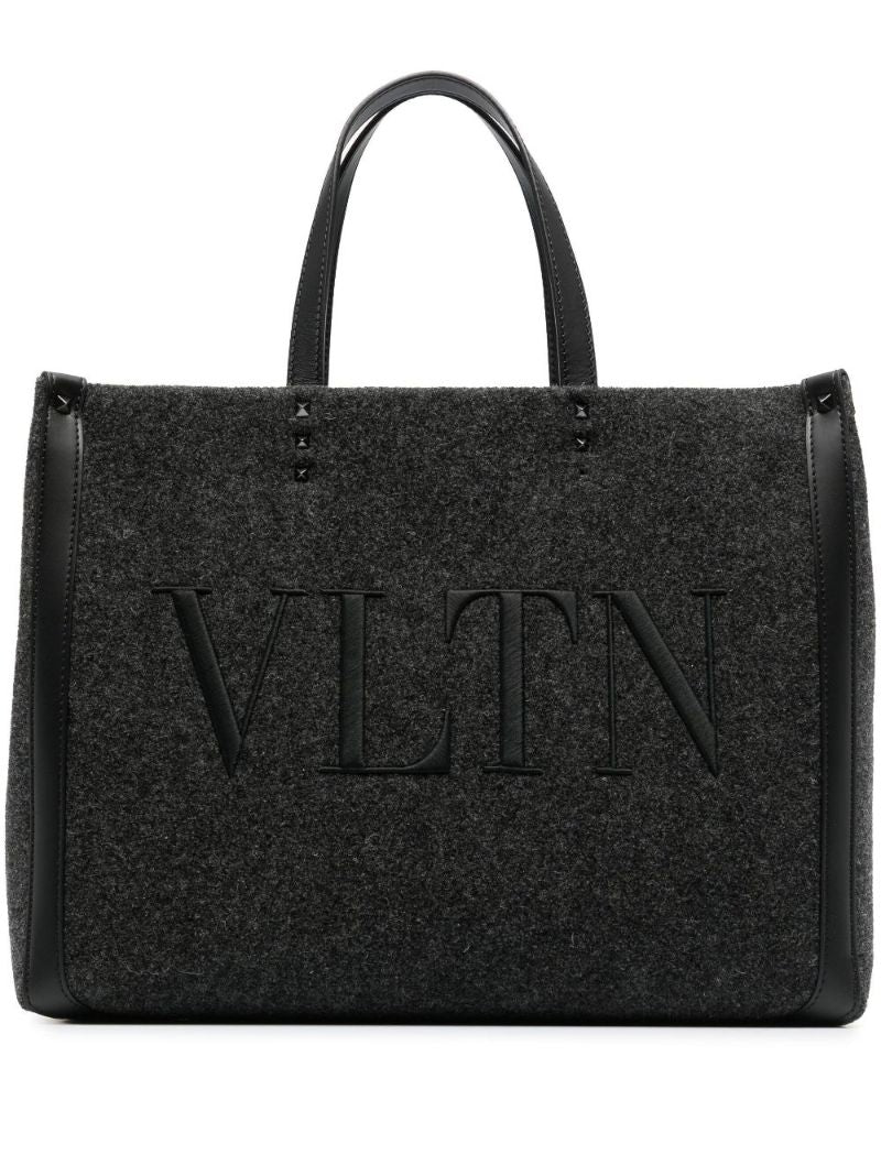 Grey Vltn Logo Tote Bag