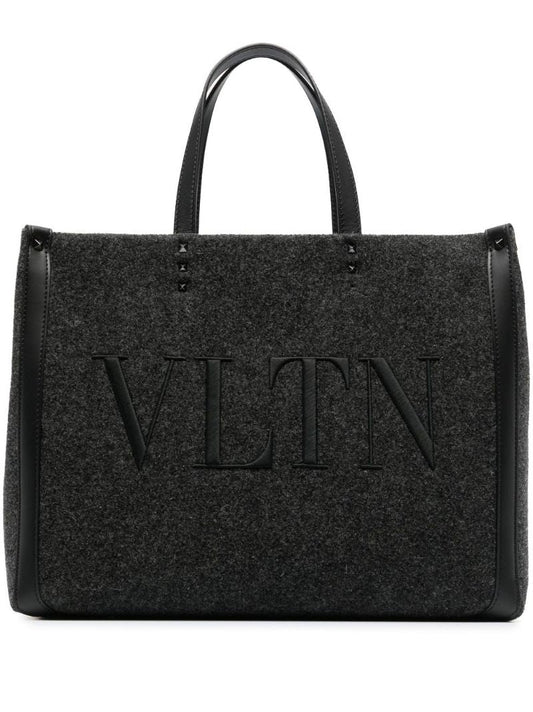 Grey Vltn Logo Tote Bag