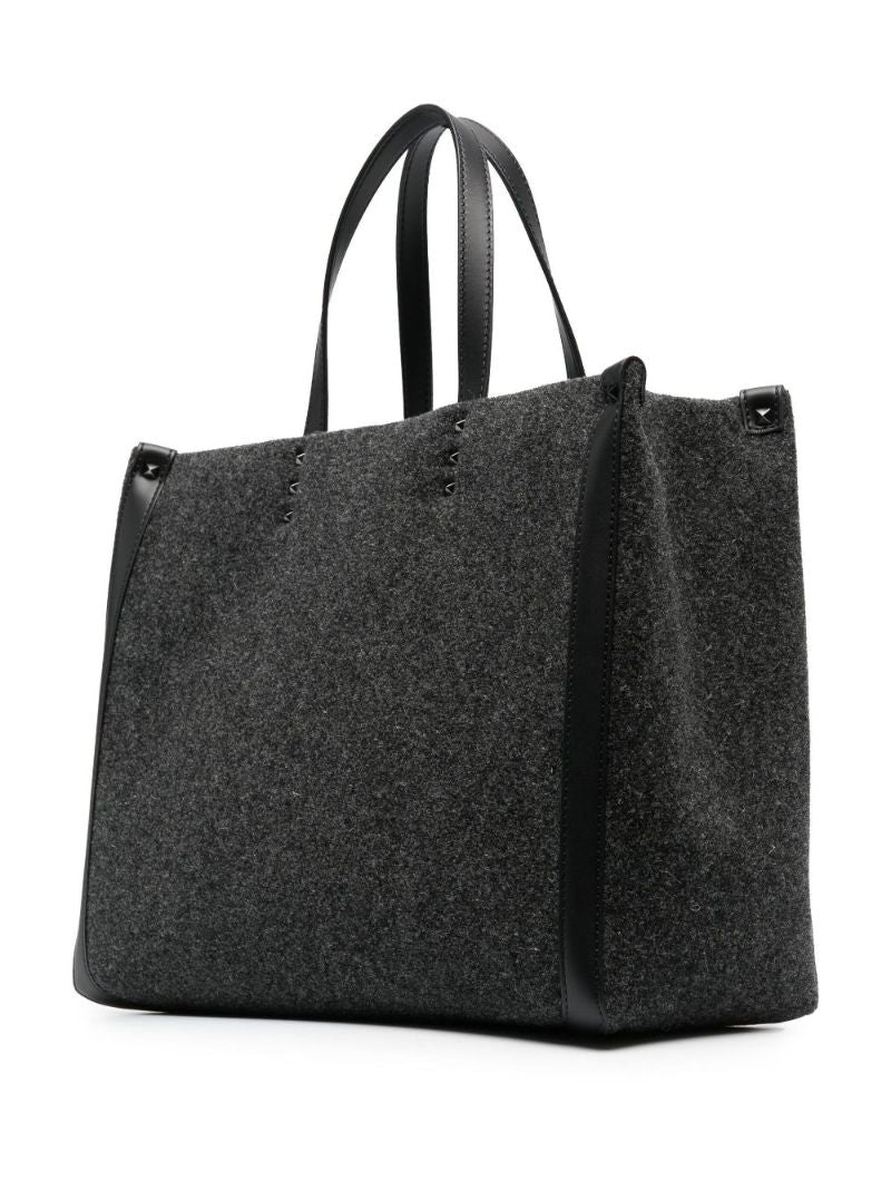 Grey Vltn Logo Tote Bag