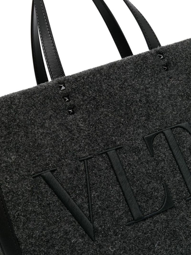 Grey Vltn Logo Tote Bag