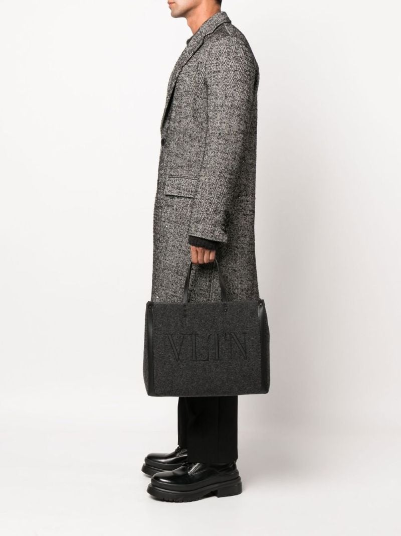Grey Vltn Logo Tote Bag