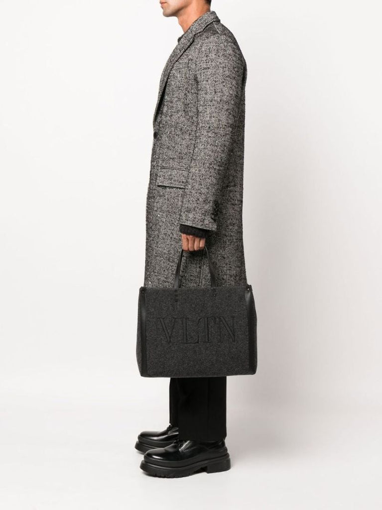 Grey Vltn Logo Tote Bag