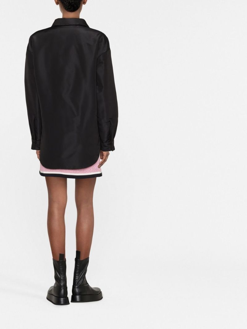 Vltn V Metal Logo Padded Caban Jacket Bl