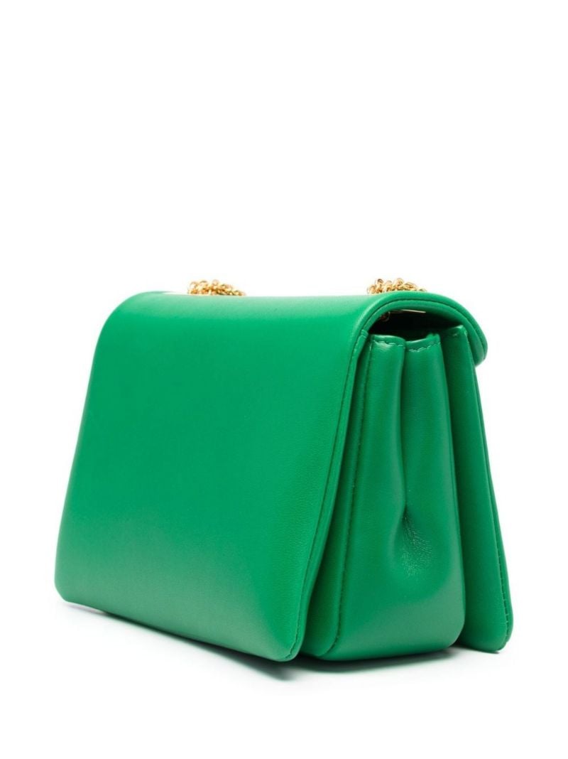 Green One Stud Leather Cross Body Bag
