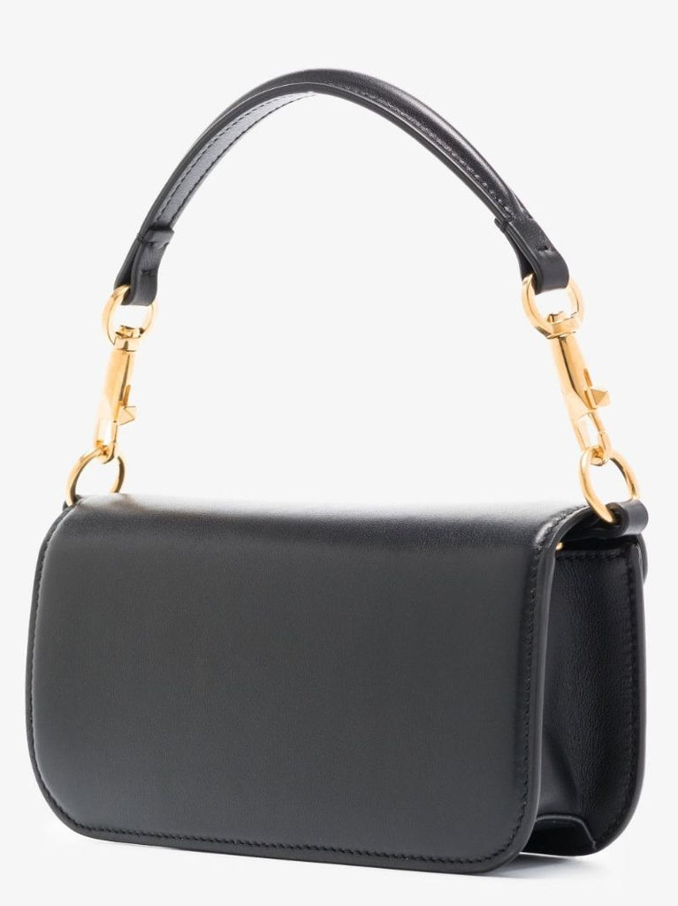Black LocÃ_x0083_Â² Small Leather Shoulder Bag