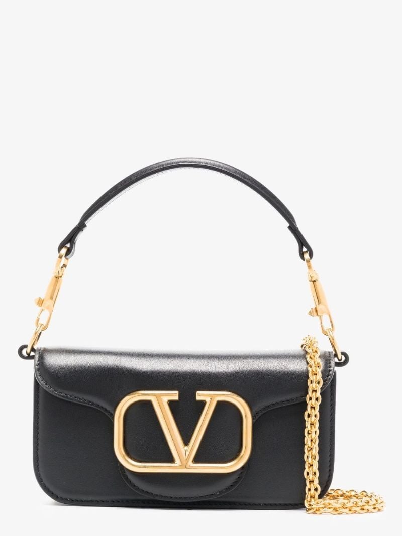 Black LocÃ_x0083_Â² Small Leather Shoulder Bag