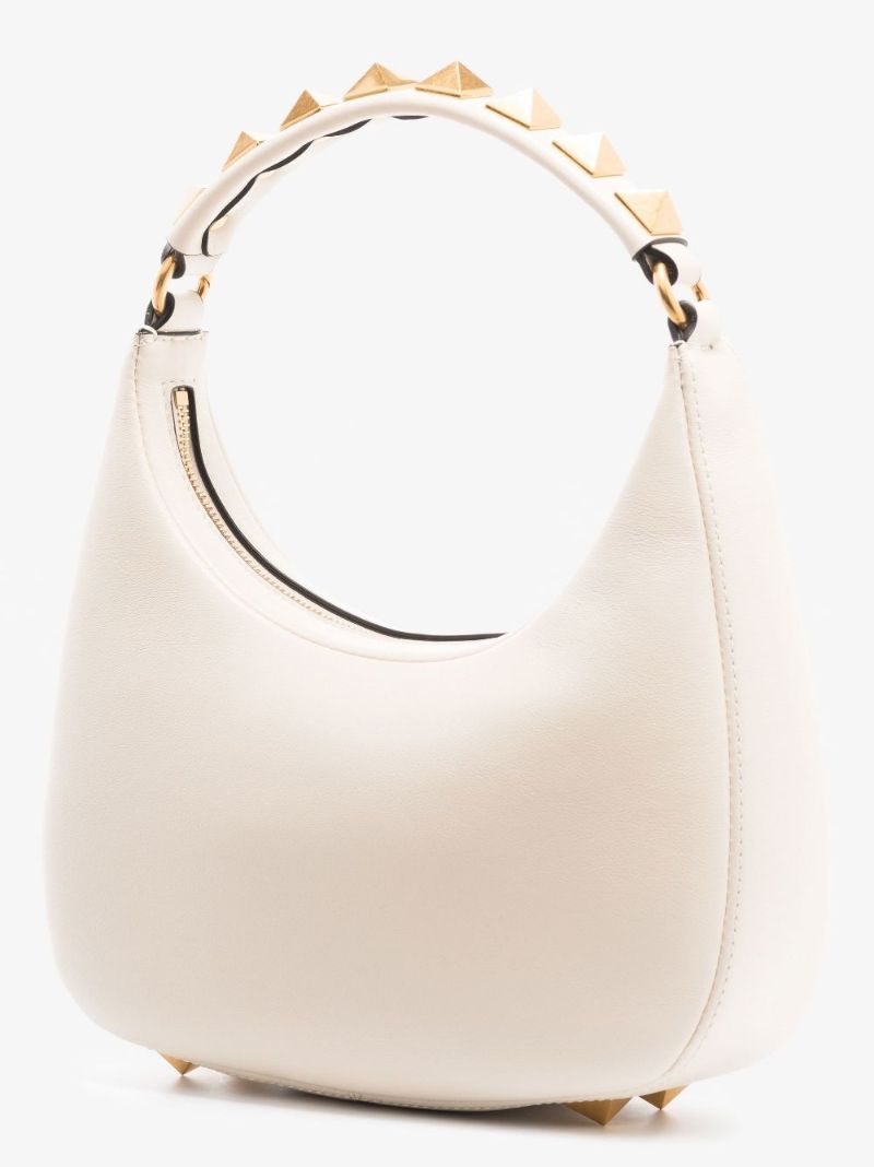 Neutral Stud Sign Leather Shoulder Bag