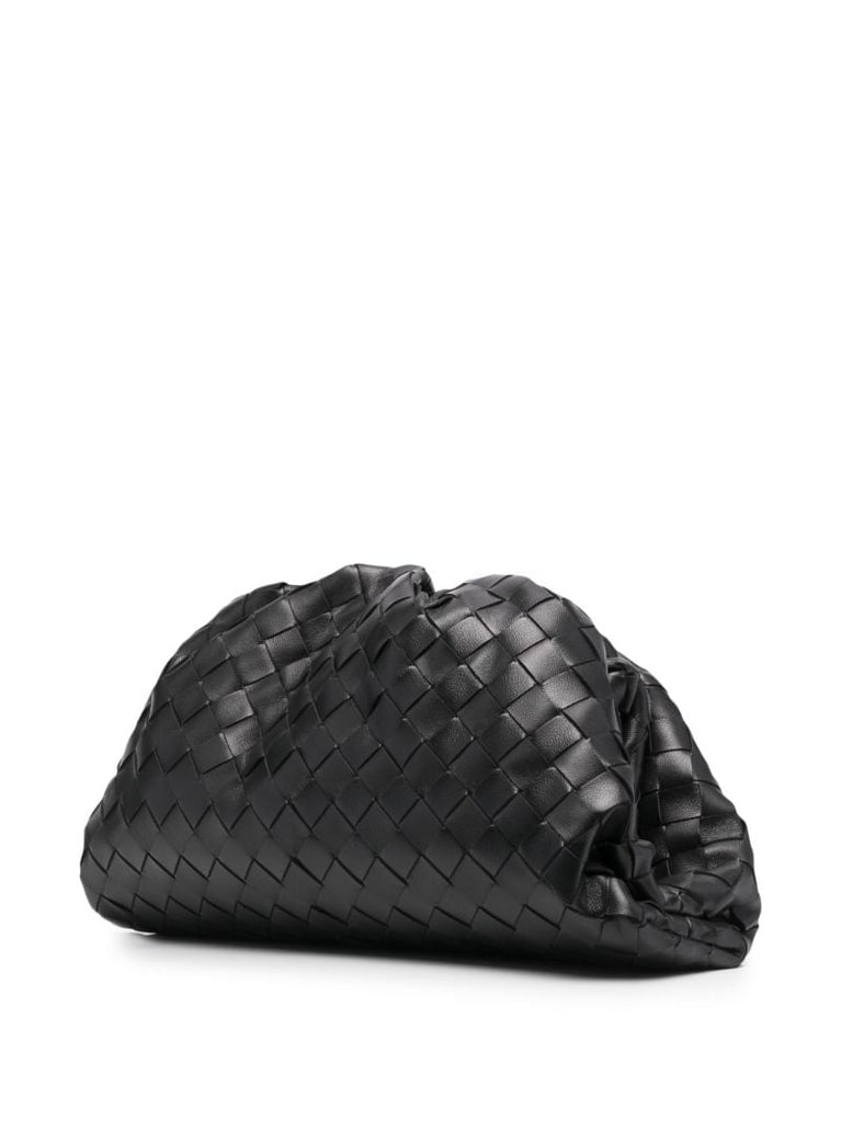 Black Teen Pouch Leather Clutch Bag