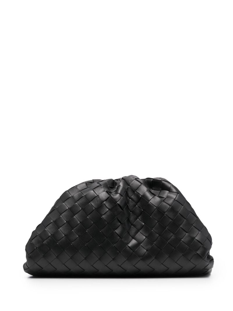 Black Teen Pouch Leather Clutch Bag