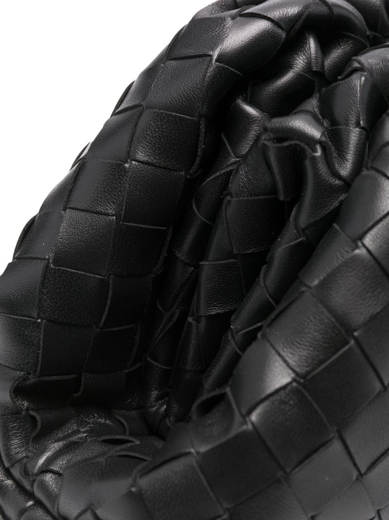 Black Teen Pouch Leather Clutch Bag