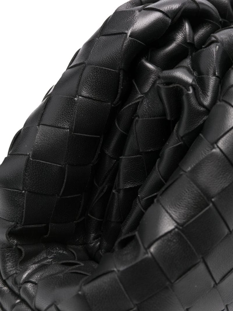 Black Teen Pouch Leather Clutch Bag