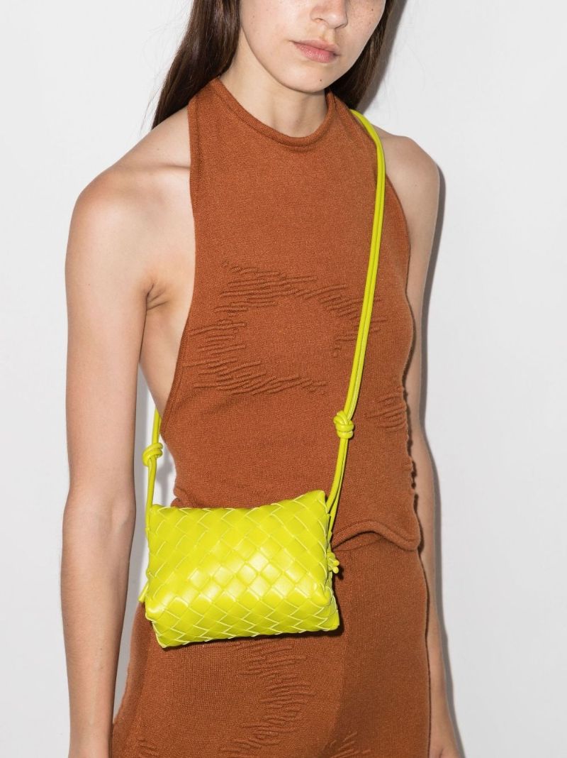 Green Mini Loop Leather Camera Bag